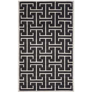 Amherst Anthracite/Light Gray 5 ft. x 8 ft. Geometric Area Rug