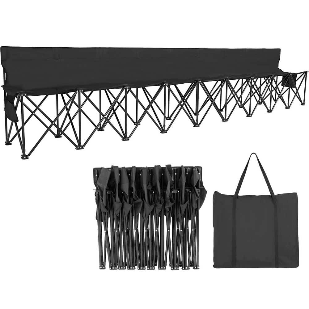 Portable Folding Bench 9-Seat Foldable Sideline Bench Outdoor Seating Team Sports Stadium Seats price history on PriceWatchPro