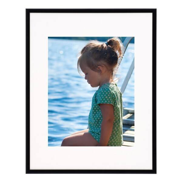 Pinnacle 1-Opening 8 in. x 10 in. Matted Picture Frame