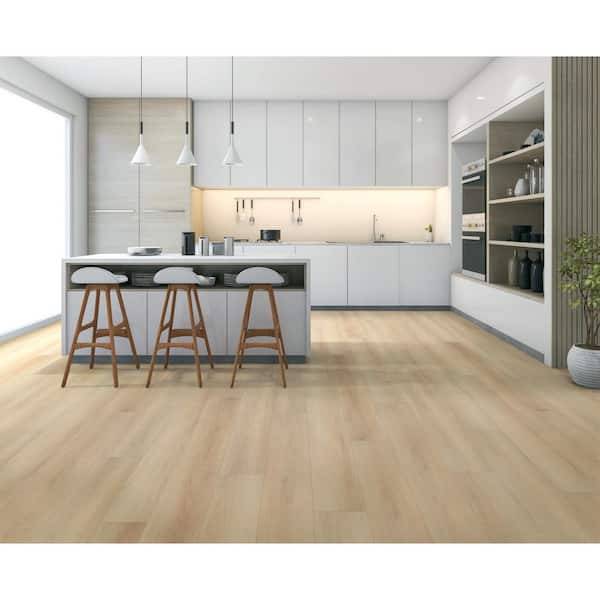 Aurora 30 MIL x 9 in. W x 60 in. L Click Lock Waterproof Rigid Core Luxury Vinyl Plank Flooring (29.92 sq. ft./case)