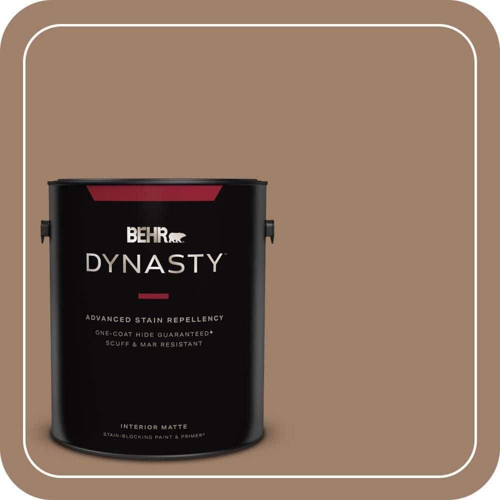 1 gal. #ECC-40-3 Seasoned Acorn Matte Interior Stain-Blocking Paint & Primer product image for price tracking