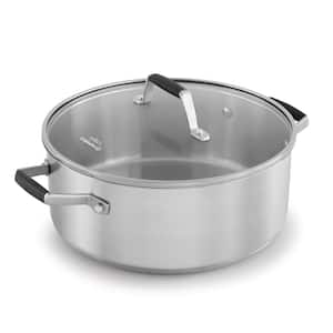 Select 5 qt. Round Stainless Steel Dutch Oven with Glass Lid