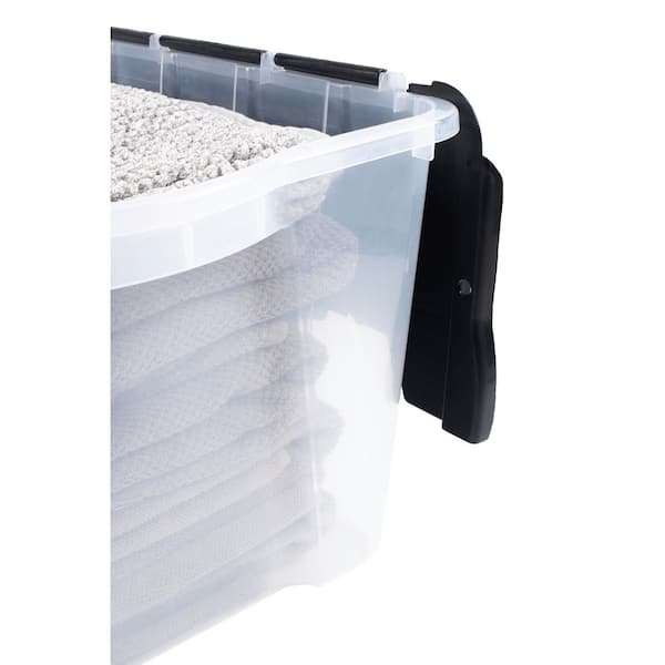 Have a question about HDX Clear 12 Gal. Flip Top Storage Tote