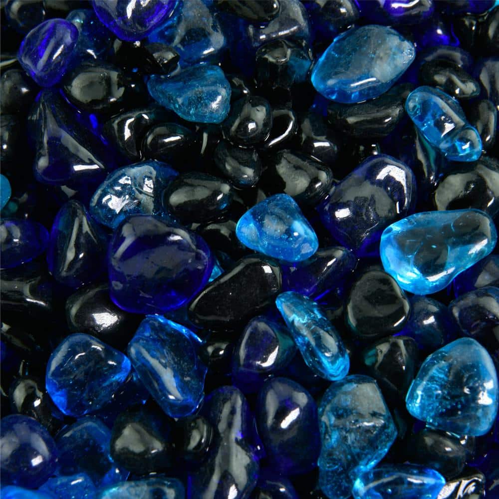 Fire Pit Essentials 10 lbs. of Pacific Night 3/8 in. Blended Fire Glass