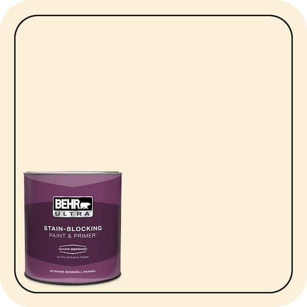 BEHR ULTRA 1 qt. #320A-1 Eggnog Extra Durable Eggshell Enamel Interior Paint & Primer