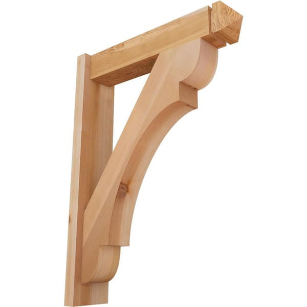 Ekena Millwork 6 in. x 32 in. x 24 in. Olympic Arts and Crafts Smooth Western Red Cedar Outlooker