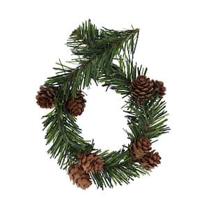 18 in. Artificial Garland Ties Noble Pine with Pine Cones (20-Pack)