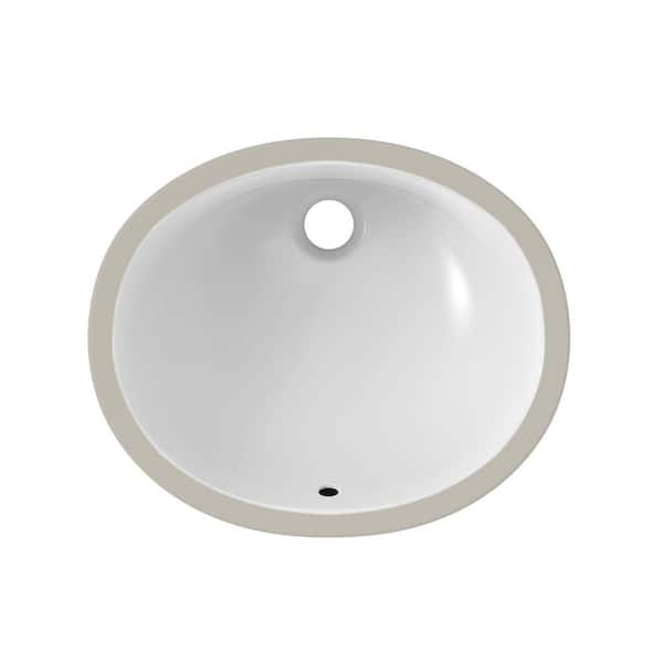Barclay Products Kynlee 19.50 in. Undermount Oval Bathroom Sink in