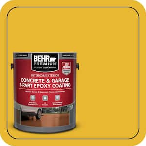 1 gal. #OSHA-6 OSHA SAFETY YELLOW Self-Priming 1-Part Epoxy Satin Interior/Exterior Concrete and Garage Floor Paint
