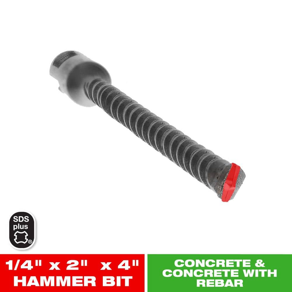 1/4 in. x 2 in. x 4 in. SDS-Plus 2-Cutter Carbide-Tipped Hammer Drill Bit price history on PriceWatchPro