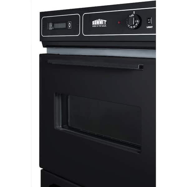 FOTILE Built-In Dynamic Steam Technology 24-in Single Electric Wall Oven  Self-cleaning (Black Tempered Glass with Stainless Steel) in the Single  Electric Wall Ovens department at