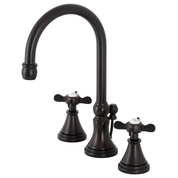 Kingston Brass Essex 8 in. Widespread 2-Handle Bathroom Faucet in Oil Rubbed Bronze
