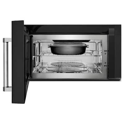 30 in. 1.9 cu. ft. Over the Range Convection Microwave in PrintShield Black Stainless w/Sensor Cooking Technology