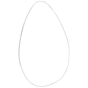 24 in. W x 36 in. H Frameless Oval Infinity Wall Accent Mirror
