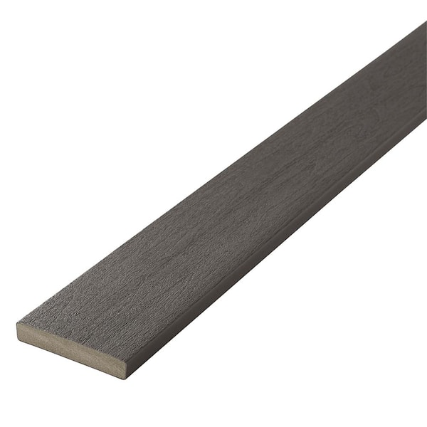 Unbranded 1x6-12' Concordia Symmetry Capped Composite Deck Board-Graphite Square Edge (Actual Size: 0.93"x5. 3") BRDSYM G