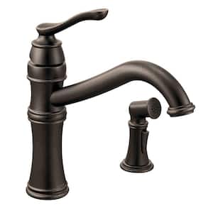 Belfield Single-Handle Standard Kitchen Faucet with Side Sprayer in Oil Rubbed Bronze
