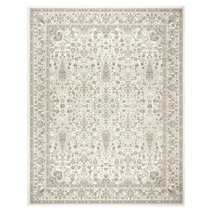 Majestic Vernon Gray 5 ft. x 8 ft. Floral Indoor Area Rug