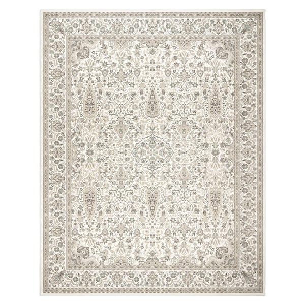 Gertmenian & Sons Majestic Vernon Gray 5 ft. x 8 ft. Floral Indoor Area Rug