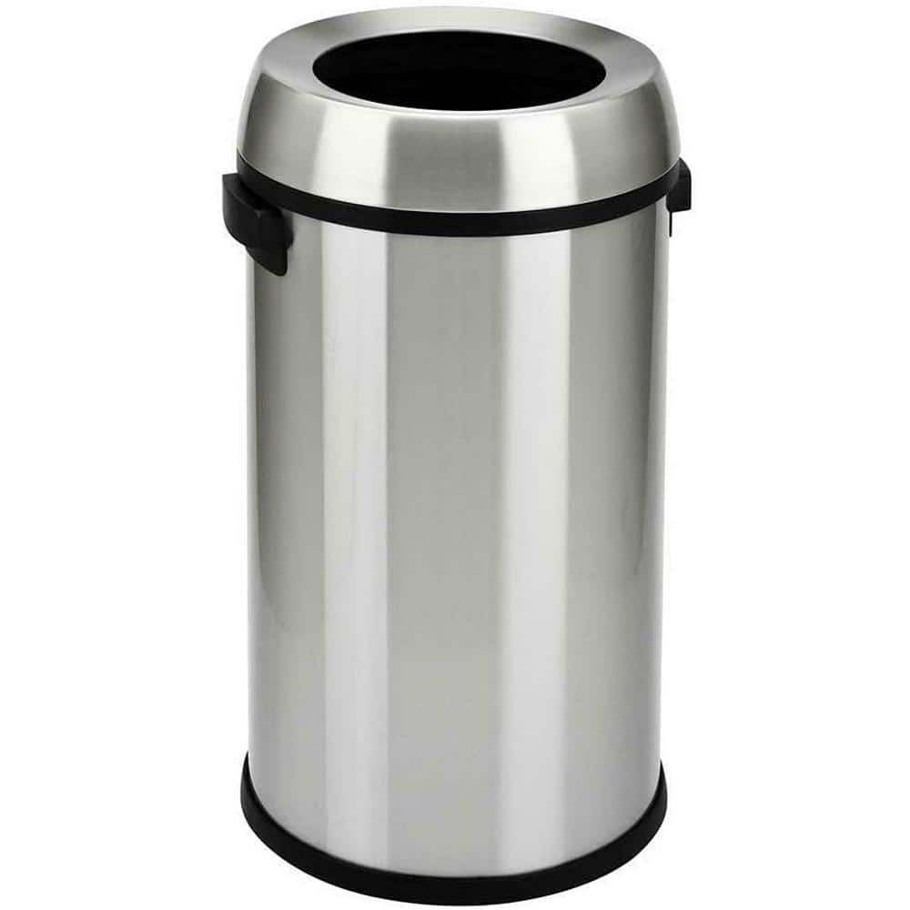 THE CLEAN STORE 65 l Stainless Steel Open Top Commercial Grade Trash