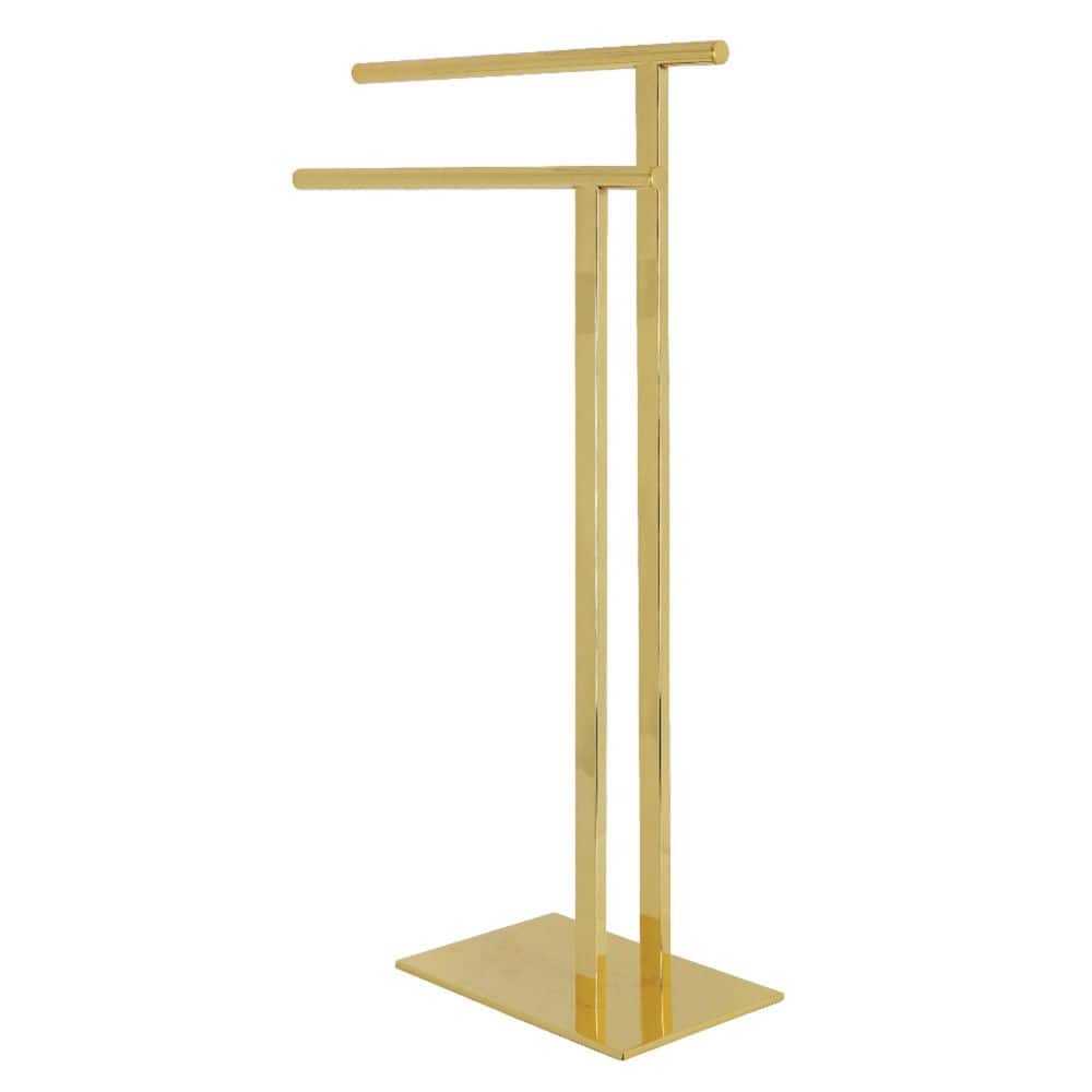 Edenscape 2-Bar Freestanding Towel Rack in Polished Brass price history on PriceWatchPro