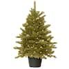 National Tree Company Feel-Real Hampton Spruce Small Wrapped 3 ft ...