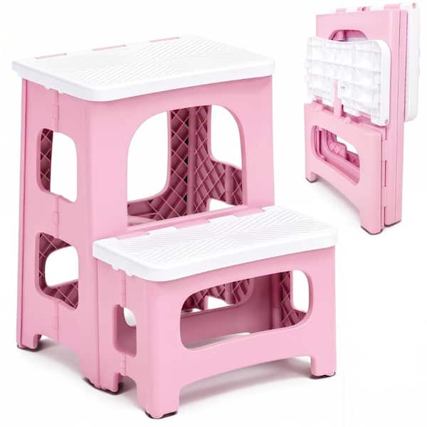 2-Step Foldable Step Stool with Non-Slip Steps, Collapsible