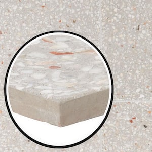 Raleigh Dove 16.14 in. x 16.14 in. Polished Terrazzo Cement Floor and Wall Tile (3.61 sq. ft./Case)