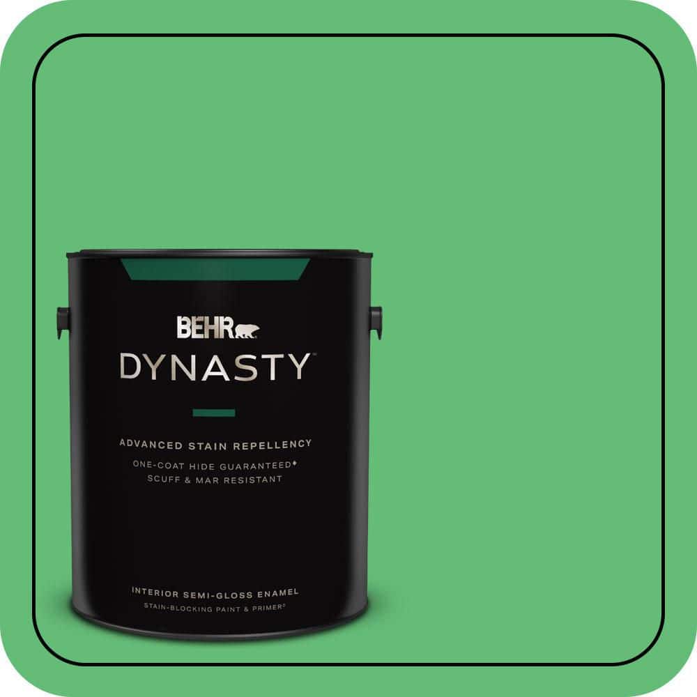 1 gal. #450B-5 Lady Luck Semi-Gloss Enamel Interior Stain-Blocking Paint & Primer price history on PriceWatchPro