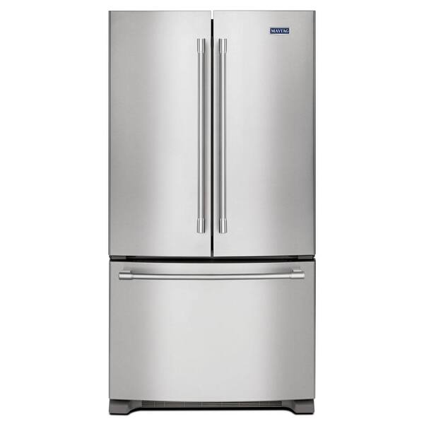 Maytag 20 cu. ft. French Door Refrigerator in Fingerprint Resistant Stainless Steel, Counter Depth