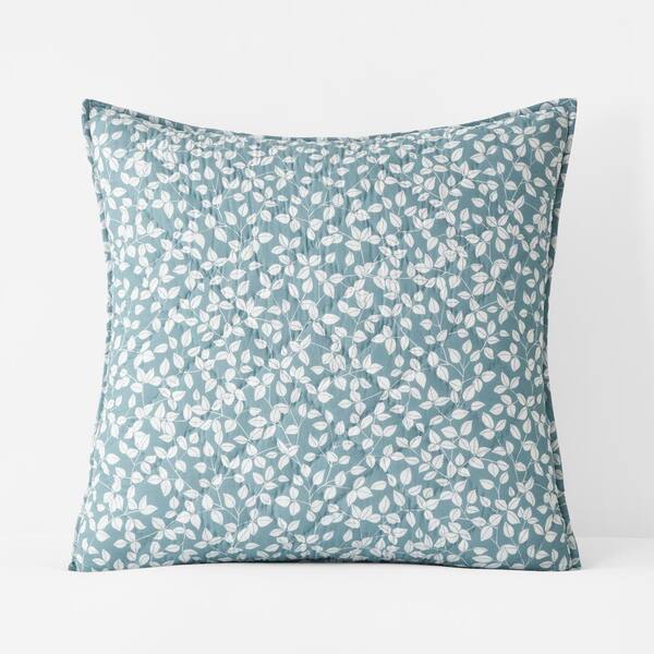 The Company Store Brooke Blue Cotton Euro Sham 50965FEBLUE The Home