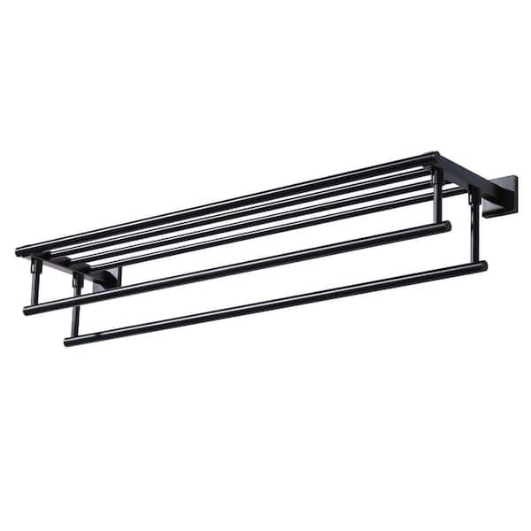 2-Towel Holders Wall mounted Towel Rack in Oil Rubbed Bronze 32 Inches