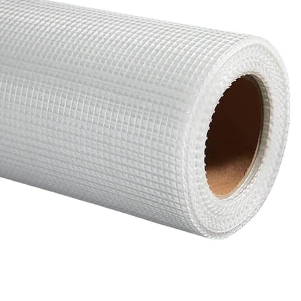 White Large Size Fiberglass Mesh roll Plastering Mesh high Density Enhanced Strength Stability for Walls Plastering