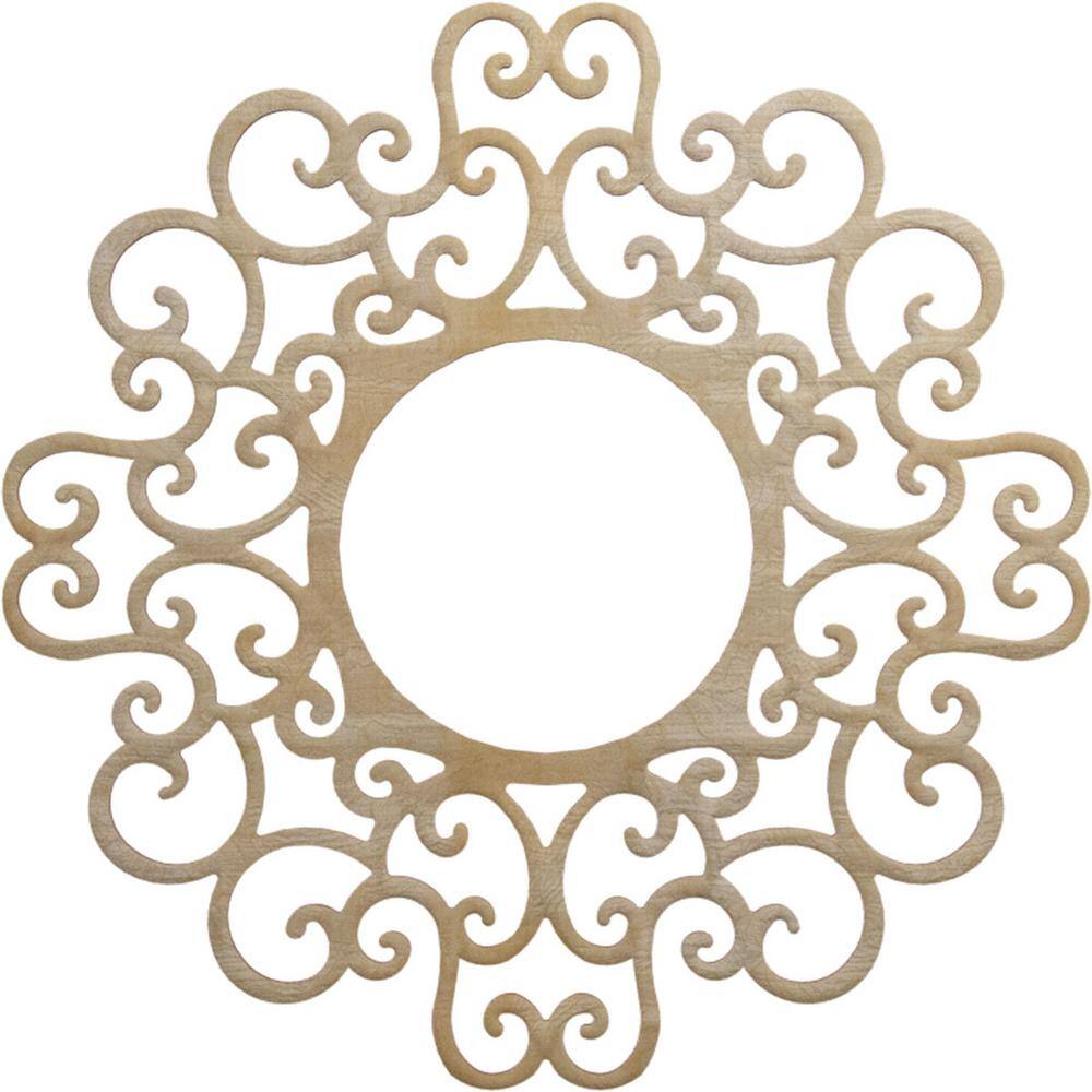 24 in. x 8.75 in. x 0.375 in. Wood Medallion Moulding price history on PriceWatchPro