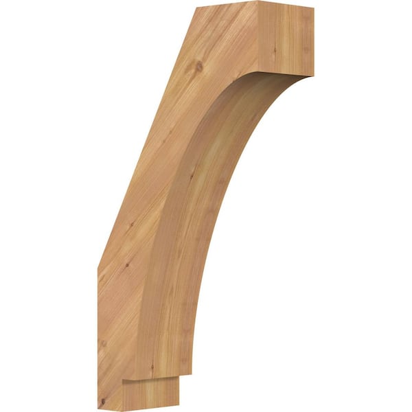 Ekena Millwork 5 1/2"W x 14"D x 26"H Imperial Smooth Knee Brace, Western Red Cedar
