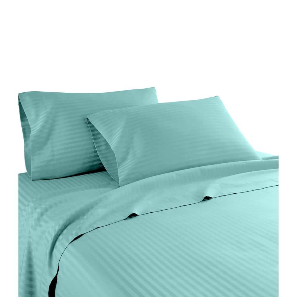 Hotel London 600 Thread Count 100% Cotton Deep Pocket Striped Sheet Set (Ki