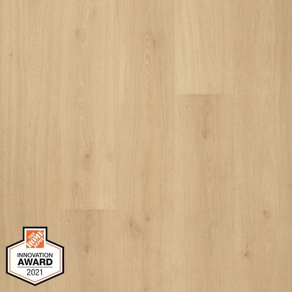 Pergo Defense+ 7.48 in. W Sun Veiled Oak Antimicrobial-Protected Waterproof  Laminate Wood Flooring (19.63 sq. ft./case) LF001053