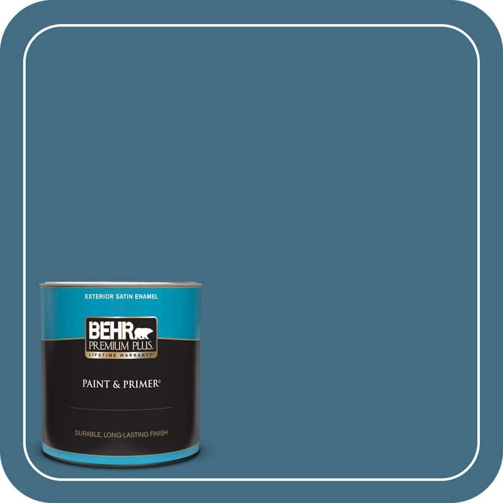 1 qt. #PMD-24 Lake Stream Satin Enamel Exterior Paint & Primer price history on PriceWatchPro