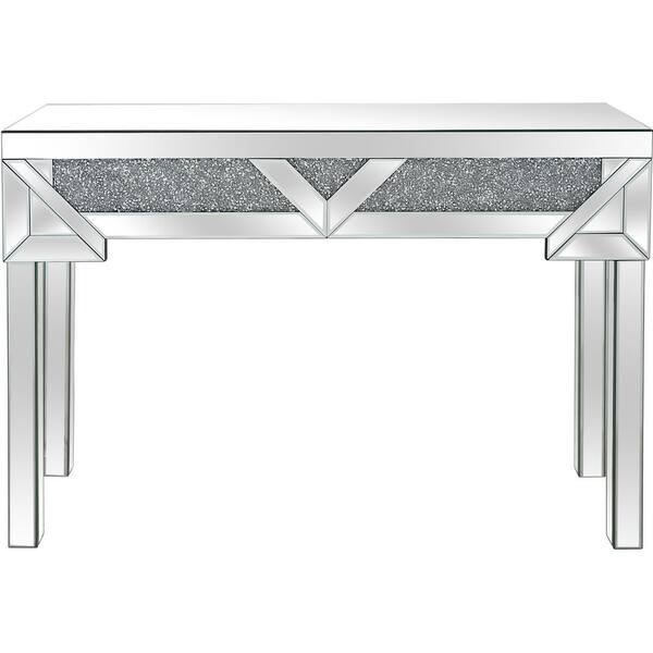 Camden Isle Victoria 48 in. Clear Rectangle Mirrored Glass Console Table