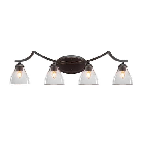 Unbranded Cleveland 8 in. 1-Light Dark Granite Vanity Light