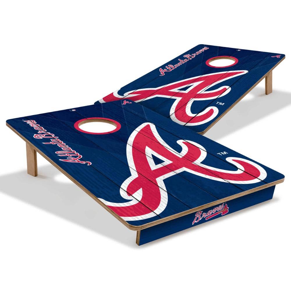 Atlanta Braves 2x3 Cornhole Game NO BAGS product image for price tracking