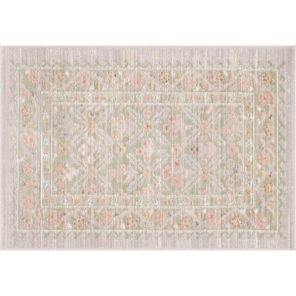 Crestwood Sage 2 ft. x 3 ft. Oriental Indoor Area Rug