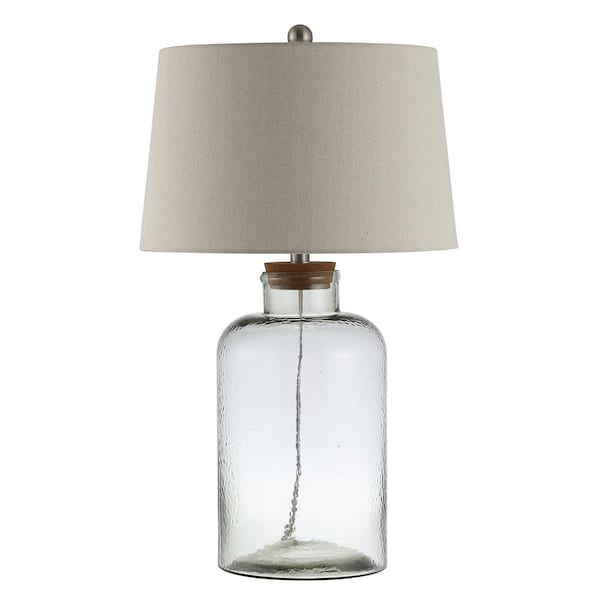 clear glass table lamps for bedroom