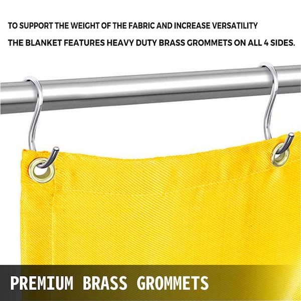 2 pack - Welding Blanket 4x6 Fiberglass. Cover, Retardant | Fireproof.  Thermal resistant insulation. Brass grommets for easy Hanging and Protection