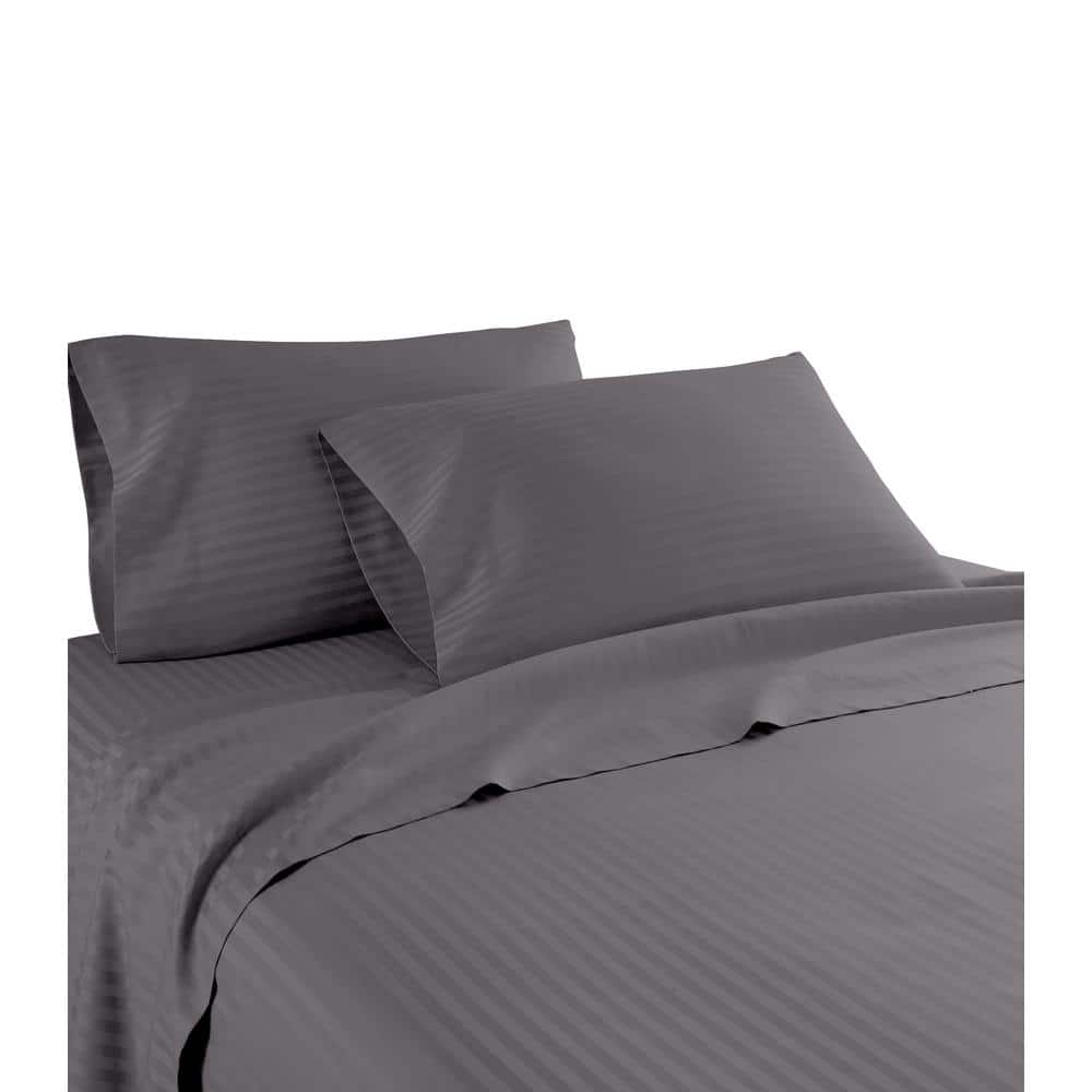 Hotel London 600 Thread Count 100% Cotton Deep Pocket Striped Sheet Set (Ki