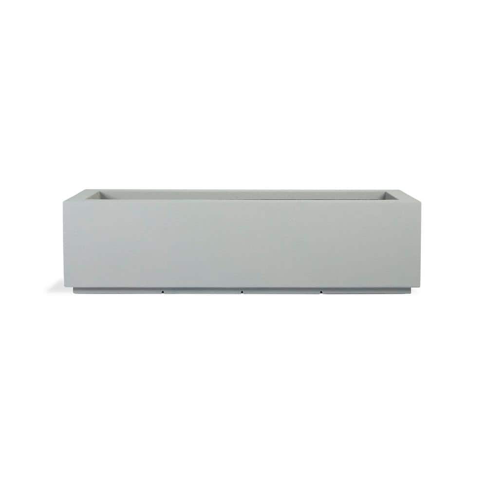 Extra Large Concrete Gray Rectangular Outdoor Planter