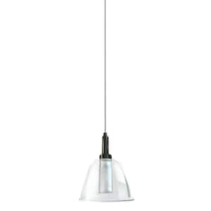 Zion 60-Watt 1-Light Chrome Bulb Pendant Lights Glass
