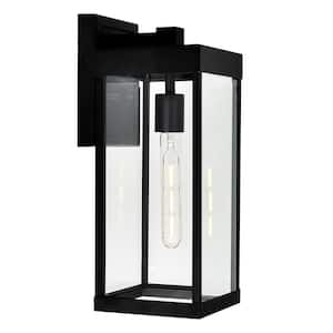 Access Lighting Reveal Medium Rectangle 1-Light Satin Gray LED Outdoor Wall  Mount Sconce with Clear Glass Diffuser 20081LED-SG/CLR - The Home Depot