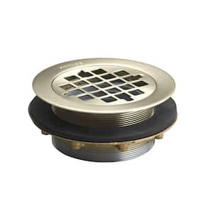Brass Shower Drain in Vibrant Brushed Nickel