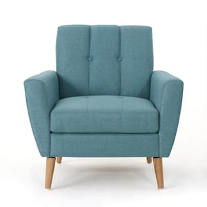 Treston Blue Fabric Tufted Club Chair