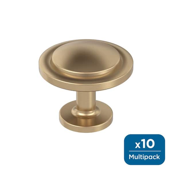 10-Pack Loop 1 3/16 in.  30mm  Classic Champagne Bronze Round Cabinet Knobs